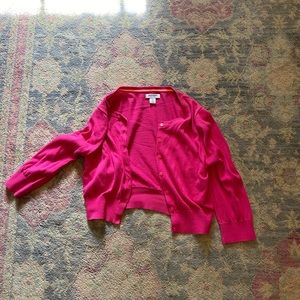 pink old navy cardigan